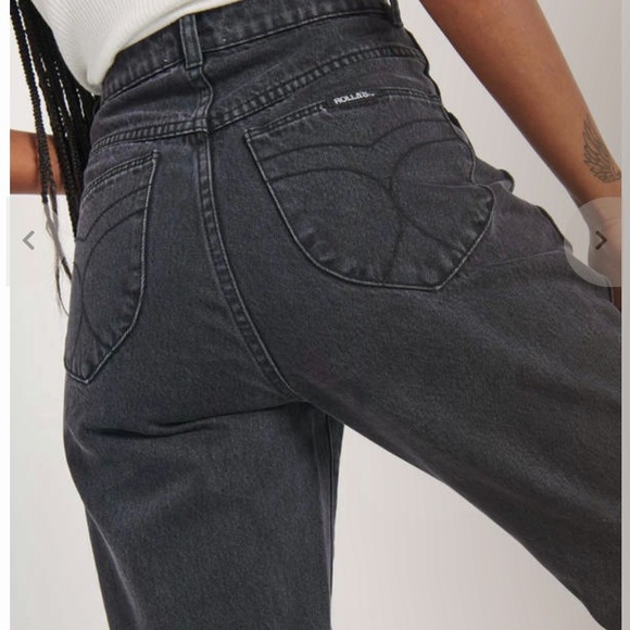 NWT Rollas Elle Jeans in Comfort Smoke - Size 27 - Picture 7 of 11